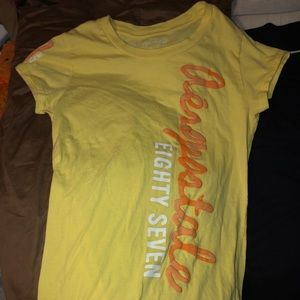 Yellow Aeropostale T-shirt medium.